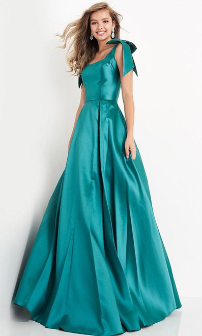 Jovani Prom JVN4449 Sleeveless Bow Accent Shoulders Ballgown