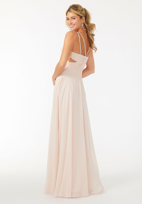 Morilee Bridesmaids 21702 Chiffon Wrapped Cutout Dress