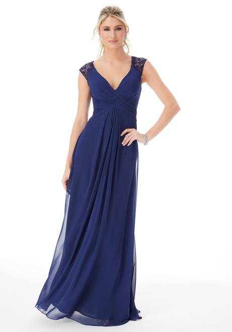 Morilee Bridesmaids 21687 Embroidered Keyhole Back Dress