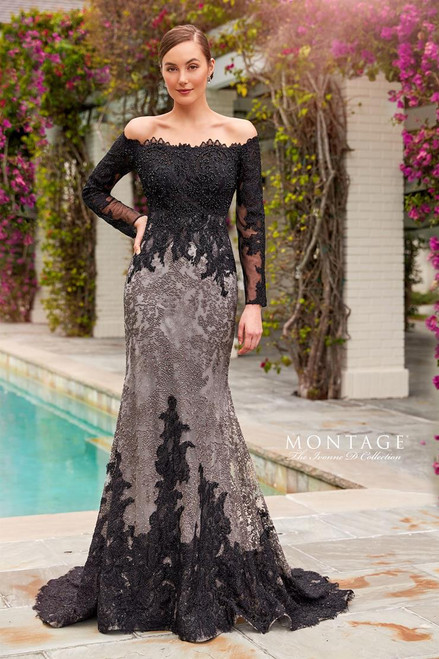 Ivonne D by Mon Cheri 220D30 Off Shoulder Long Sleeves Dress Ivonne D by Mon Cheri 220D30 Off Shoulder Long Sleeves Dress