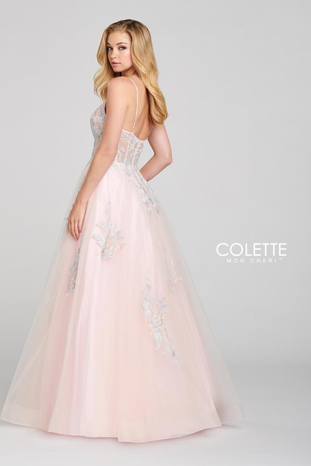 Colette by Daphne CL12123 Sleeveless Tulle Gown