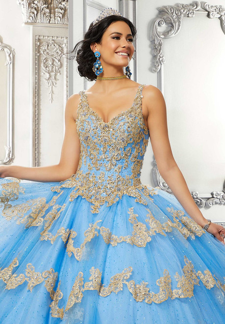 Morilee 89324 V-neck Bodice Bold Quinceanera Long Ball Gown