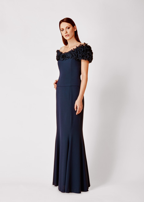 Alexander by Daymor 2003 Ruffles Off Shoulder Gown