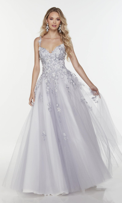 Formal Dress: 61094. Long Lavender Gown, Sweetheart Neckline, Ballgown