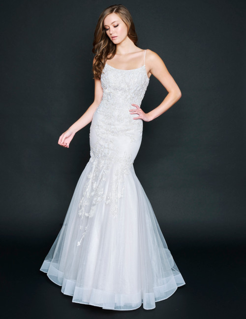 Nina Canacci 9120 Sleeveless Long Mermaid Prom Pageant Gown