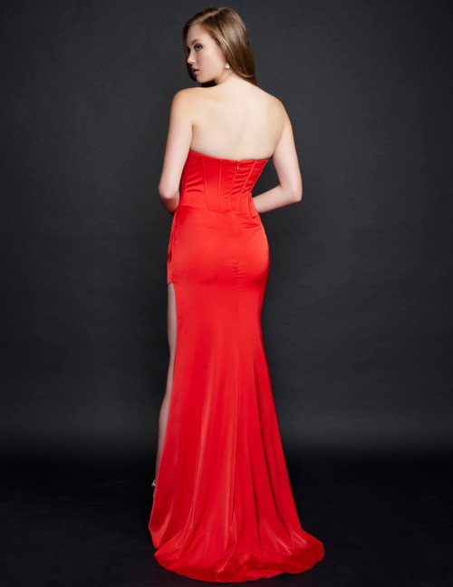 Nina Canacci 9128 Sleeveless Long Straight Prom Pageant Gown