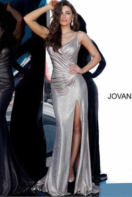 Buy Jovani 4741 Sleeveless Beaded Deep V-neck Trumpet Long Dress