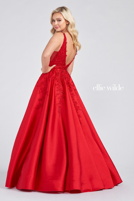 Ellie Wilde by Mon Cheri EW122074 Sleeveless V-Neck Gown