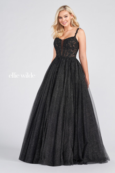 Ellie Wilde by Mon Cheri EW122049 Embroidered Lace Long Gown