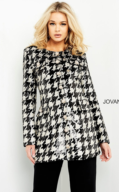 Jovani M3393 Long Sleeves Sequin Contemporary Jacket