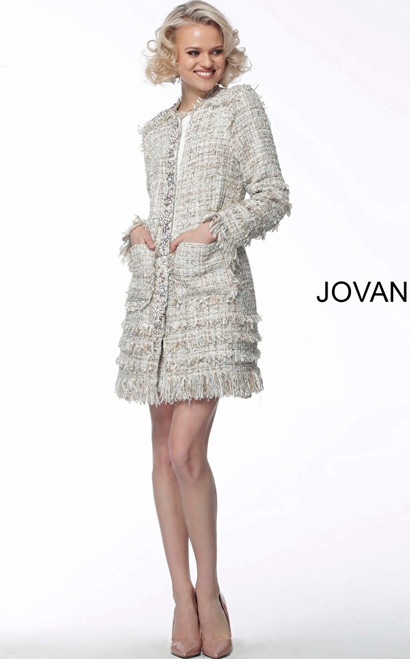 Jovani M61371 Three Quarter Length Contemporary Jacket