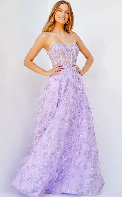 Jovani 24078 Sleeveless Embellished Corset Bodice Prom Gown