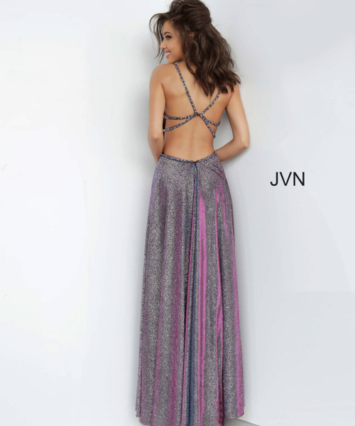 Jovani Prom JVN4280 Beaded Plunging V-Neck A-Line Gown