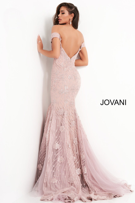 Jovani 00617 Off Shoulder Evening Dress