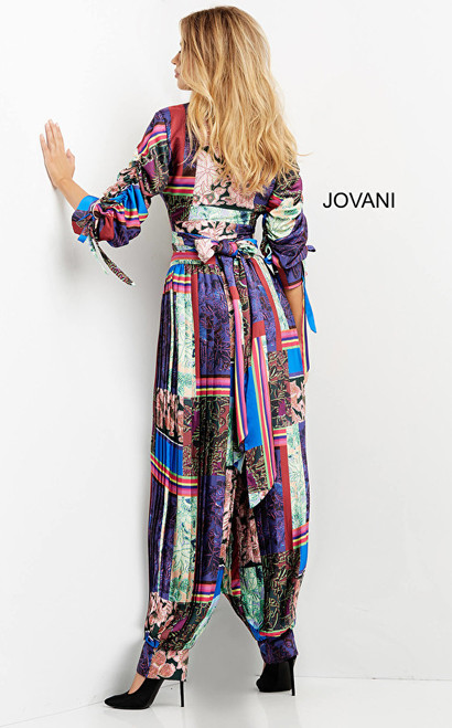 Jovani 07587 Long Sleeve Two Piece Contemporary Jumpsuit