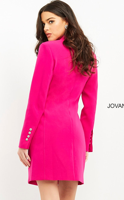Jovani 04172 Long Sleeves Three Quarter Contemporary Blazer