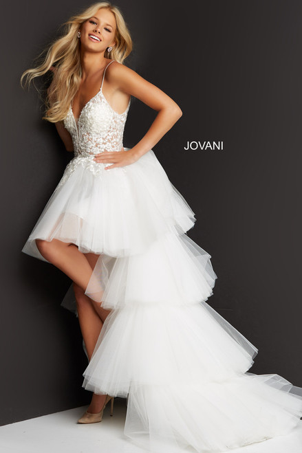 Jovani 07263 Sleeveless Embroidered Semi-sheer Bodice Dress