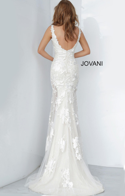 Jovani 02444 Plunging Neckline Evening Dress