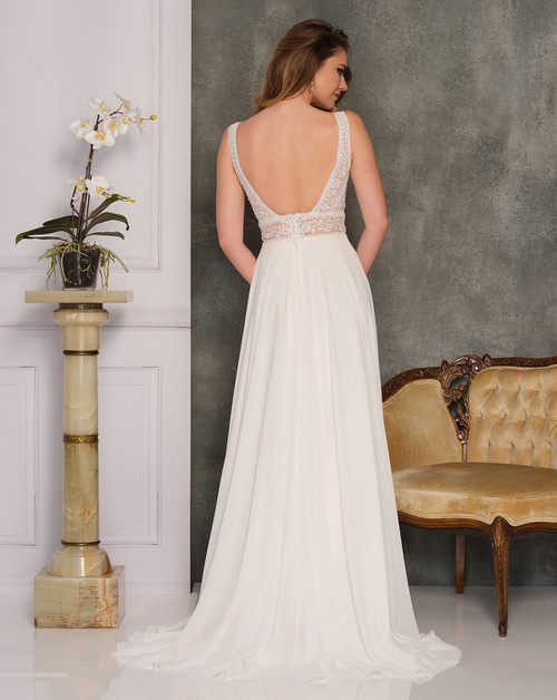 Dave and Johnny 10463 Ivory Bridal Dress