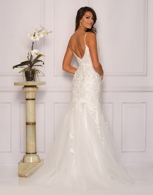 Dave and Johnny 10474 Ivory Bridal Dress