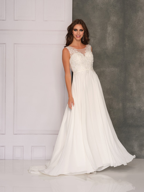 Dave and Johnny 10584 Ivory Bridal Dress