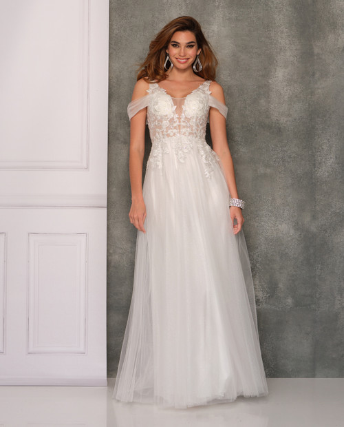 Dave and Johnny 10825 Ivory Bridal Dress