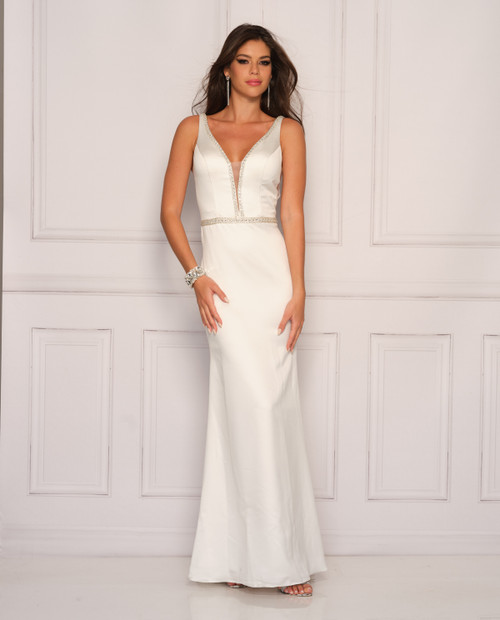 Dave and Johnny 10990 Ivory Bridal Dress