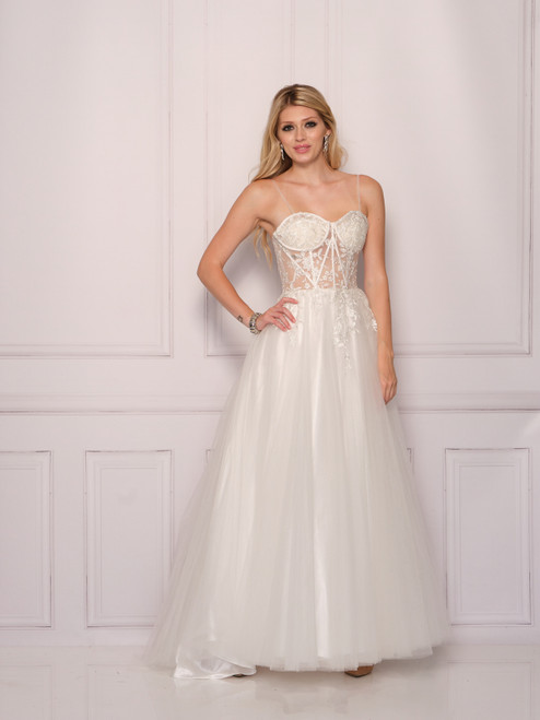 Dave and Johnny 11108 Ivory Bridal Dress