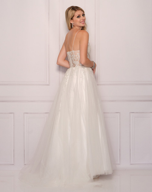 Dave and Johnny 11108 Ivory Bridal Dress