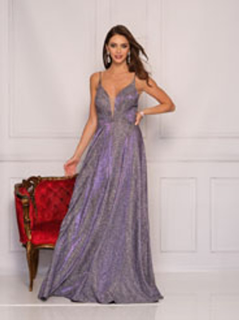 Dave and Johnny 10348 Lavender Prom Dress