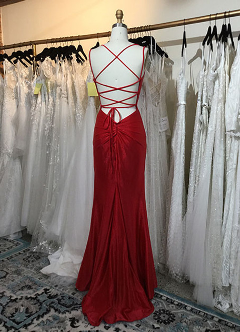 Dave and Johnny 10632 Red Prom Dress