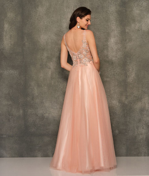 Dave and Johnny 10819 Blush Prom Dress