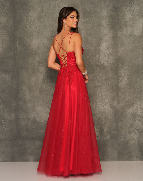 Dave and Johnny 10840 Red Prom Dress