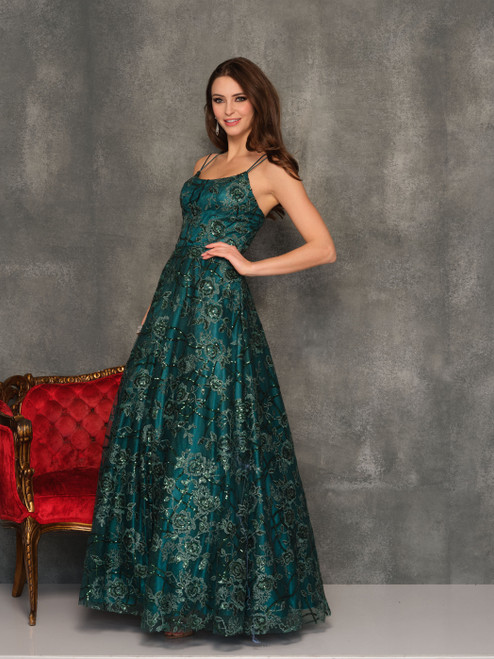 Dave and Johnny 10881 Emerald Prom Dress