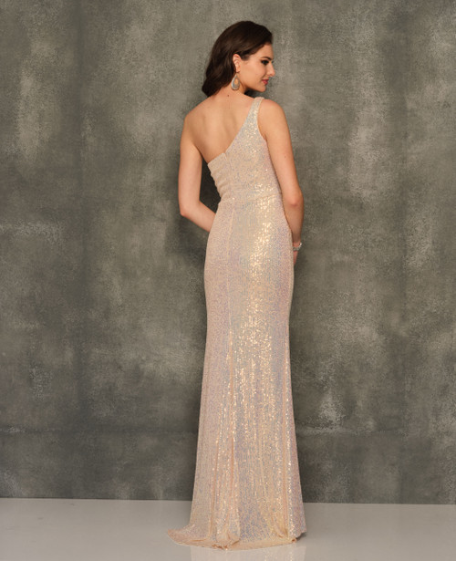 Dave and Johnny 10908 Gold Prom Dress