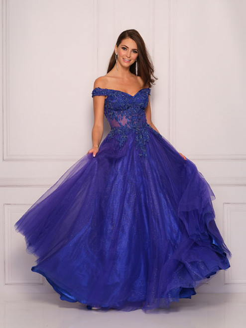Dave and Johnny 11035 Royal Prom Dress