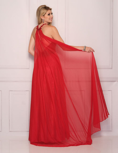 Dave and Johnny 11082 Red Prom Dress