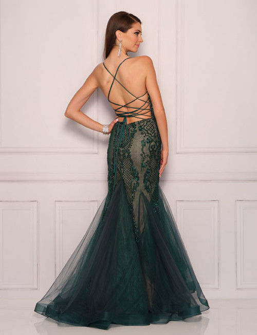 Dave and Johnny 11092 Emerald Prom Dress