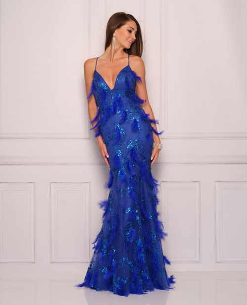 Dave and Johnny 11094 Royal Prom Dress