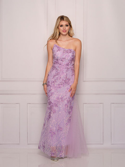 Dave and Johnny 11106 Lilac Prom Dress