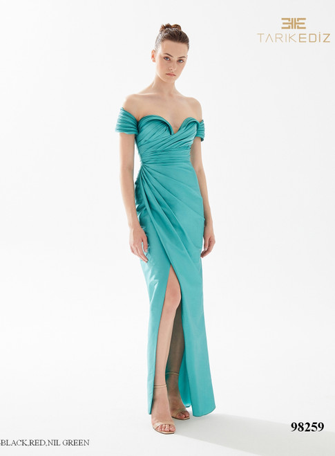 Tarik Ediz 98259 Taffeta Maria Elbise Prom Dress