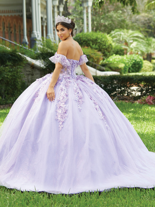 House of Wu 56465 Sweetheart Neck 3D Lace Fiesta Ballgown