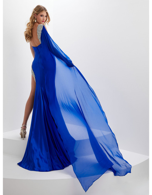 House of Wu 14122 One Shoulder Sweetheart Neck Panoply Gown