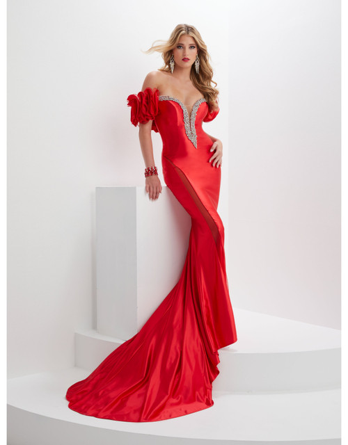 House of Wu 14126 Deep Sweetheart Neck Prom Panoply Gown