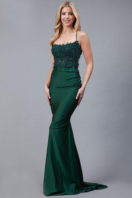 Amelia Couture TM1001 Jersey Embellishments Long Dress