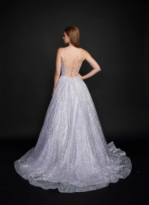 Nina Canacci 8202 Sleeveless Plunging V-neck Long Prom Dress