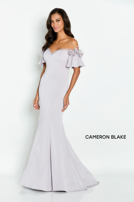 Cameron Blake by Mon Cheri CB146 Satin Off Shoulder Dress