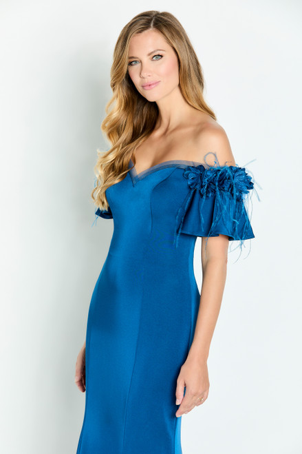 Cameron Blake by Mon Cheri CB146 Satin Off Shoulder Dress