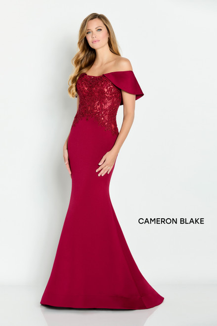 Cameron Blake by Mon Cheri CB147 Heavy Stretch Crepe Dress