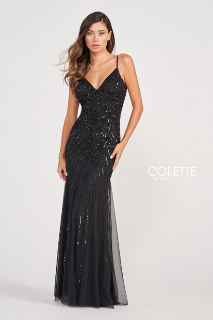 Colette by Daphne CL2087 Sleeveless Beaded Long Dress